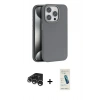 MARSİLYAN™- iPhone 15 Pro Max Kılıf Zirve Modern Prime - Şeffaf Pasifik Cam Ekran Koruyucu + Raze Metal Kamera Lens - GS
