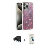 MARSİLYAN™- iPhone 15 Pro Max Kılıf Zirve Modern Prime - Şeffaf Pasifik Cam Ekran Koruyucu + Raze Metal Kamera Lens - LT