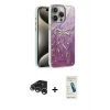 MARSİLYAN™- iPhone 15 Pro Max Kılıf Zirve Modern Prime - Şeffaf Pasifik Cam Ekran Koruyucu + Raze Metal Kamera Lens - GS