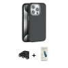 MARSİLYAN™- iPhone 15 Pro Max Kılıf Zirve Modern Prime - Şeffaf Pasifik Cam Ekran Koruyucu + Raze Metal Kamera Lens - TMGI