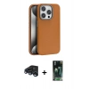 MARSİLYAN™- iPhone 15 Pro Max Kılıf Zirve Modern Prime - Siyah 360 Mat Full Body Arka Koruyucu + Raze Metal Kamera Lens - LT