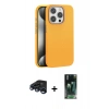 MARSİLYAN™- iPhone 15 Pro Max Kılıf Zirve Modern Prime - Siyah 360 Mat Full Body Arka Koruyucu + Raze Metal Kamera Lens - LT