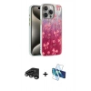 MARSİLYAN™- iPhone 15 Pro Max Kılıf Zirve Modern Prime - Siyah 3D Antistatik Seramik Nano Ekran Koruyucu + Raze Metal Kamera Lens - TMGI
