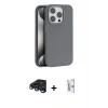 MARSİLYAN™- iPhone 15 Pro Max Kılıf Zirve Modern Prime - Siyah Bilvis 0.18mm Plus Cam Ekran Koruyucu + Raze Metal Kamera Lens - LT