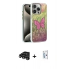 MARSİLYAN™- iPhone 15 Pro Max Kılıf Zirve Modern Prime - Siyah Bilvis 0.18mm Plus Cam Ekran Koruyucu + Raze Metal Kamera Lens - TMGI