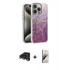 MARSİLYAN™- iPhone 15 Pro Max Kılıf Zirve Modern Prime - Siyah Bilvis 3D Mat Cam Ekran Koruyucu + Raze Metal Kamera Lens - TMGI