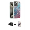 MARSİLYAN™- iPhone 15 Pro Max Kılıf Zirve Modern Prime - Siyah Bilvis 3D Mat Cam Ekran Koruyucu + Raze Metal Kamera Lens - TMGI