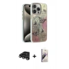 MARSİLYAN™- iPhone 15 Pro Max Kılıf Zirve Modern Prime - Siyah Bilvis 3D Mat Cam Ekran Koruyucu + Raze Metal Kamera Lens - TMGI