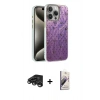 MARSİLYAN™- iPhone 15 Pro Max Kılıf Zirve Modern Prime - Siyah Bilvis 3D Mat Cam Ekran Koruyucu + Raze Metal Kamera Lens - TMGI