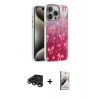 MARSİLYAN™- iPhone 15 Pro Max Kılıf Zirve Modern Prime - Siyah Bilvis 3D Mat Cam Ekran Koruyucu + Raze Metal Kamera Lens - TMGI