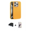 MARSİLYAN™- iPhone 15 Pro Max Kılıf Zirve Modern Prime - Siyah Bilvis 3D Mat Cam Ekran Koruyucu + Raze Metal Kamera Lens - LT