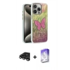 MARSİLYAN™- iPhone 15 Pro Max Kılıf Zirve Modern Prime - Siyah Bilvis 5in1 3D Magic Cam Ekran Koruyucu + Raze Metal Kamera Lens - TMGI