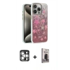MARSİLYAN™- iPhone 15 Pro Max Kılıf Zirve Modern Prime - Siyah Bilvis Hayalet Cam Ekran Koruyucu + PVD Metal Kamera Lens - GS