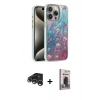 MARSİLYAN™- iPhone 15 Pro Max Kılıf Zirve Modern Prime - Siyah Bilvis Hayalet Cam Ekran Koruyucu + Raze Metal Kamera Lens - GS