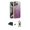 MARSİLYAN™- iPhone 15 Pro Max Kılıf Zirve Modern Prime - Siyah Bilvis Hayalet Cam Ekran Koruyucu + Raze Metal Kamera Lens - LT