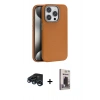 MARSİLYAN™- iPhone 15 Pro Max Kılıf Zirve Modern Prime - Siyah Bilvis Hayalet Cam Ekran Koruyucu + Raze Metal Kamera Lens - LT