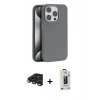MARSİLYAN™- iPhone 15 Pro Max Kılıf Zirve Modern Prime - Siyah Bilvis Hayalet Cam Ekran Koruyucu + Raze Metal Kamera Lens - LT