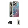 MARSİLYAN™- iPhone 15 Pro Max Kılıf Zirve Modern Prime - Siyah Bilvis Hayalet Cam Ekran Koruyucu + Raze Metal Kamera Lens - TMGI