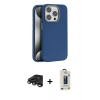MARSİLYAN™- iPhone 15 Pro Max Kılıf Zirve Modern Prime - Siyah Bilvis Hayalet Cam Ekran Koruyucu + Raze Metal Kamera Lens - TMGI