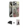 MARSİLYAN™- iPhone 15 Pro Max Kılıf Zirve Modern Prime - Siyah Bilvis Hayalet Cam Ekran Koruyucu + Raze Metal Kamera Lens - TMGI