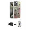 MARSİLYAN™- iPhone 15 Pro Max Kılıf Zirve Modern Prime - Siyah Bilvis Hayalet Cam Ekran Koruyucu + Raze Metal Kamera Lens - TMGI