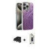 MARSİLYAN™- iPhone 15 Pro Max Kılıf Zirve Modern Prime - Siyah Bilvis Hayalet Cam Ekran Koruyucu + Raze Metal Kamera Lens - TMGI