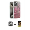 MARSİLYAN™- iPhone 15 Pro Max Kılıf Zirve Modern Prime - Siyah Buffer Cam Ekran Koruyucu + PVD Metal Kamera Lens - GI
