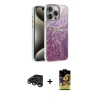 MARSİLYAN™- iPhone 15 Pro Max Kılıf Zirve Modern Prime - Siyah Buffer Cam Ekran Koruyucu + Raze Metal Kamera Lens - TMGI