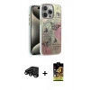 MARSİLYAN™- iPhone 15 Pro Max Kılıf Zirve Modern Prime - Siyah Buffer Cam Ekran Koruyucu + Raze Metal Kamera Lens - SH