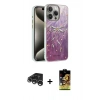 MARSİLYAN™- iPhone 15 Pro Max Kılıf Zirve Modern Prime - Siyah Buffer Cam Ekran Koruyucu + Raze Metal Kamera Lens - GS