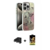 MARSİLYAN™- iPhone 15 Pro Max Kılıf Zirve Modern Prime - Siyah Buffer Cam Ekran Koruyucu + Raze Metal Kamera Lens - TMGI