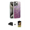 MARSİLYAN™- iPhone 15 Pro Max Kılıf Zirve Modern Prime - Siyah Buffer Cam Ekran Koruyucu + Raze Metal Kamera Lens - SH