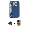 MARSİLYAN™- iPhone 15 Pro Max Kılıf Zirve Modern Prime - Siyah Buffer Cam Ekran Koruyucu + Raze Metal Kamera Lens - TMGI