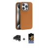 MARSİLYAN™- iPhone 15 Pro Max Kılıf Zirve Modern Prime - Siyah Buffer Hayalet Cam Ekran Koruyucu + Raze Metal Kamera Lens - GS
