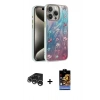 MARSİLYAN™- iPhone 15 Pro Max Kılıf Zirve Modern Prime - Siyah Buffer Hayalet Cam Ekran Koruyucu + Raze Metal Kamera Lens - GS