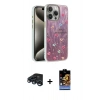 MARSİLYAN™- iPhone 15 Pro Max Kılıf Zirve Modern Prime - Siyah Buffer Hayalet Cam Ekran Koruyucu + Raze Metal Kamera Lens - LT