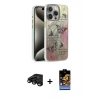 MARSİLYAN™- iPhone 15 Pro Max Kılıf Zirve Modern Prime - Siyah Buffer Hayalet Cam Ekran Koruyucu + Raze Metal Kamera Lens - SH