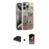 MARSİLYAN™- iPhone 15 Pro Max Kılıf Zirve Modern Prime - Siyah Buffer Hayalet Cam Ekran Koruyucu + Raze Metal Kamera Lens - LT