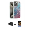 MARSİLYAN™- iPhone 15 Pro Max Kılıf Zirve Modern Prime - Siyah Buffer Hayalet Cam Ekran Koruyucu + Raze Metal Kamera Lens - SH