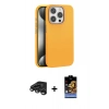MARSİLYAN™- iPhone 15 Pro Max Kılıf Zirve Modern Prime - Siyah Buffer Hayalet Cam Ekran Koruyucu + Raze Metal Kamera Lens - TMGI