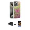 MARSİLYAN™- iPhone 15 Pro Max Kılıf Zirve Modern Prime - Siyah Buffer Hayalet Cam Ekran Koruyucu + Raze Metal Kamera Lens - LT