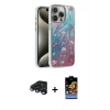 MARSİLYAN™- iPhone 15 Pro Max Kılıf Zirve Modern Prime - Siyah Buffer Hayalet Cam Ekran Koruyucu + Raze Metal Kamera Lens - LT