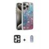 MARSİLYAN™- iPhone 15 Pro Max Kılıf Zirve Modern Prime - Siyah Joko Magic 5D Cam + PVD Metal Kamera Lens - LT