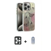 MARSİLYAN™- iPhone 15 Pro Max Kılıf Zirve Modern Prime - Siyah Joko Magic 5D Cam + PVD Metal Kamera Lens - LT