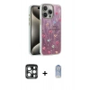 MARSİLYAN™- iPhone 15 Pro Max Kılıf Zirve Modern Prime - Siyah Joko Magic 5D Cam + PVD Metal Kamera Lens - LT