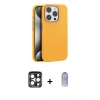 MARSİLYAN™- iPhone 15 Pro Max Kılıf Zirve Modern Prime - Siyah Joko Magic 5D Cam + PVD Metal Kamera Lens - LT