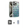MARSİLYAN™- iPhone 15 Pro Max Kılıf Zirve Modern Prime - Siyah Joko Magic 5D Cam + PVD Metal Kamera Lens - GI