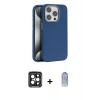 MARSİLYAN™- iPhone 15 Pro Max Kılıf Zirve Modern Prime - Siyah Joko Magic 5D Cam + PVD Metal Kamera Lens - SH