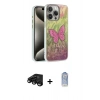 MARSİLYAN™- iPhone 15 Pro Max Kılıf Zirve Modern Prime - Siyah Joko Magic 5D Cam + Raze Metal Kamera Lens - SH
