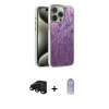 MARSİLYAN™- iPhone 15 Pro Max Kılıf Zirve Modern Prime - Siyah Joko Magic 5D Cam + Raze Metal Kamera Lens - SH